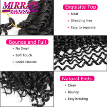 Load image into Gallery viewer, Water Wave Passion Twist Crochet Hair 14/18/24 Inch Crochet Passion Twist Hair Synthetic Braids Ombre Braiding Hair Extensions