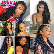 Load image into Gallery viewer, Water Wave Passion Twist Crochet Hair 14/18/24 Inch Crochet Passion Twist Hair Synthetic Braids Ombre Braiding Hair Extensions