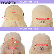 Load image into Gallery viewer, 13x6 Light Pink 13x4 HD Transparent Lace Front Straight Wig Preplucked Hairline Brazilian Human Hair Loose Wave Wigs for Women