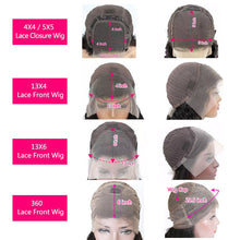 Load image into Gallery viewer, 13x6 Mongolian Kinky Curly HD Transparent Lace Front Wigs Human Hair For Women Pre Plucked Curly Human Hair Full Lace Wigs 30 In