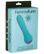 Load image into Gallery viewer, Femmefunn Ultra Bullet Vibrator Turquoise Blue