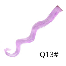 Load image into Gallery viewer, Alileader Synthetic Wavy One Clip In Hair Rainbow Color Curly Clip In One Piece Hair Extensions More Durable Long Curly Hairs