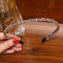 Load image into Gallery viewer, LEVAO Crystal Beaded Headband Head on Women Hairbands Handmade Shiny Rhinestone Hair Hoop Bands Bezel Girls Hair Ornament