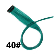 Load image into Gallery viewer, Alileader Synthetic 87Colors 20inch Clip-on Hair Extensions Single Clip In One Piece Hair Extension Ombre Hairpieces Women Girl