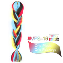 Load image into Gallery viewer, MSTN Synthetic Hair Ombre Long Straight Fake Braiding Hair Extension for Braids Jumbo Hair Hazel Braids Pink Hair Extensions