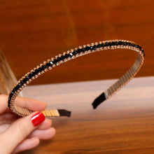 Load image into Gallery viewer, LEVAO Crystal Beaded Headband Head on Women Hairbands Handmade Shiny Rhinestone Hair Hoop Bands Bezel Girls Hair Ornament