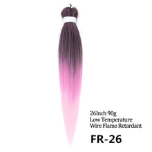 Load image into Gallery viewer, 24 26 Inches 80g 90g Kanekalon Hair Wholesale Bulk Braid Synthetic Hair Braid Easy Braiding Hair Extension For Women