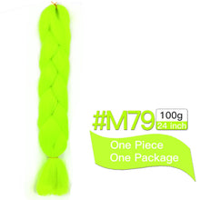 Load image into Gallery viewer, MSTN Synthetic Hair Ombre Long Straight Fake Braiding Hair Extension for Braids Jumbo Hair Hazel Braids Pink Hair Extensions