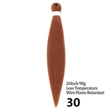 Load image into Gallery viewer, 24 26 Inches 80g 90g Kanekalon Hair Wholesale Bulk Braid Synthetic Hair Braid Easy Braiding Hair Extension For Women