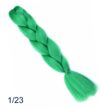 Load image into Gallery viewer, 24Inch Synthetic Long Jumbo Ombre Braiding Hair  For Women Colorful Braids 100g Rainbow Hair Gray  Black Trend Way