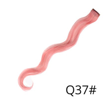 Load image into Gallery viewer, Alileader Synthetic Wavy One Clip In Hair Rainbow Color Curly Clip In One Piece Hair Extensions More Durable Long Curly Hairs