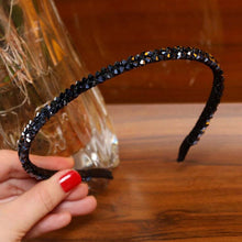 Load image into Gallery viewer, LEVAO Crystal Beaded Headband Head on Women Hairbands Handmade Shiny Rhinestone Hair Hoop Bands Bezel Girls Hair Ornament