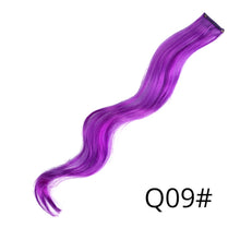 Load image into Gallery viewer, Alileader Synthetic Wavy One Clip In Hair Rainbow Color Curly Clip In One Piece Hair Extensions More Durable Long Curly Hairs