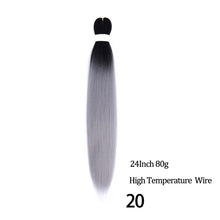 Load image into Gallery viewer, 24 26 Inches 80g 90g Kanekalon Hair Wholesale Bulk Braid Synthetic Hair Braid Easy Braiding Hair Extension For Women