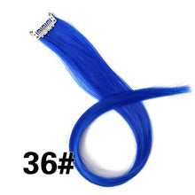 Load image into Gallery viewer, Alileader Synthetic 87Colors 20inch Clip-on Hair Extensions Single Clip In One Piece Hair Extension Ombre Hairpieces Women Girl