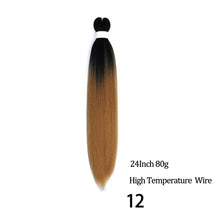 Load image into Gallery viewer, 24 26 Inches 80g 90g Kanekalon Hair Wholesale Bulk Braid Synthetic Hair Braid Easy Braiding Hair Extension For Women