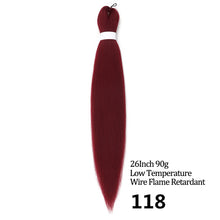 Load image into Gallery viewer, 24 26 Inches 80g 90g Kanekalon Hair Wholesale Bulk Braid Synthetic Hair Braid Easy Braiding Hair Extension For Women