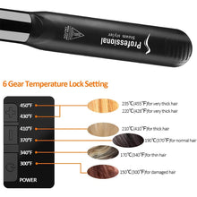 Load image into Gallery viewer, Steam Hair Straightener Ceramic Vapor Hair Curler Salon hair Flat Iron Hair Straightening Iron Curler Styler Hair Styling Tool