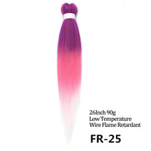 Load image into Gallery viewer, 24 26 Inches 80g 90g Kanekalon Hair Wholesale Bulk Braid Synthetic Hair Braid Easy Braiding Hair Extension For Women