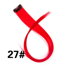 Load image into Gallery viewer, Alileader Synthetic 87Colors 20inch Clip-on Hair Extensions Single Clip In One Piece Hair Extension Ombre Hairpieces Women Girl