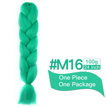 Load image into Gallery viewer, MSTN Synthetic Hair Ombre Long Straight Fake Braiding Hair Extension for Braids Jumbo Hair Hazel Braids Pink Hair Extensions