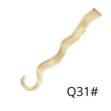 Load image into Gallery viewer, Alileader Synthetic Wavy One Clip In Hair Rainbow Color Curly Clip In One Piece Hair Extensions More Durable Long Curly Hairs