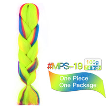 Load image into Gallery viewer, MSTN Synthetic Hair Ombre Long Straight Fake Braiding Hair Extension for Braids Jumbo Hair Hazel Braids Pink Hair Extensions