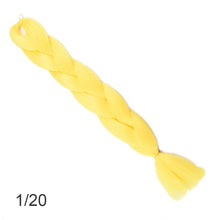 Load image into Gallery viewer, 24Inch Synthetic Long Jumbo Ombre Braiding Hair  For Women Colorful Braids 100g Rainbow Hair Gray  Black Trend Way