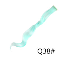 Load image into Gallery viewer, Alileader Synthetic 87Colors 20inch Clip-on Hair Extensions Single Clip In One Piece Hair Extension Ombre Hairpieces Women Girl