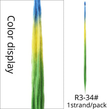 Load image into Gallery viewer, 5 Strands Synthetic 20 36inch Handmade Dreadlocks Hair Extensions Crochet Braid Hairpiece For Women/Men Pink Blue Crochet Hair