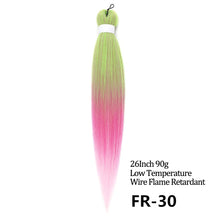 Load image into Gallery viewer, 24 26 Inches 80g 90g Kanekalon Hair Wholesale Bulk Braid Synthetic Hair Braid Easy Braiding Hair Extension For Women