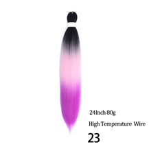 Load image into Gallery viewer, 24 26 Inches 80g 90g Kanekalon Hair Wholesale Bulk Braid Synthetic Hair Braid Easy Braiding Hair Extension For Women