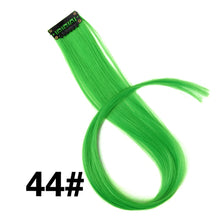 Load image into Gallery viewer, Alileader Synthetic 87Colors 20inch Clip-on Hair Extensions Single Clip In One Piece Hair Extension Ombre Hairpieces Women Girl