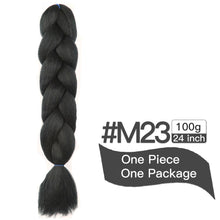 Load image into Gallery viewer, MSTN Synthetic Hair Ombre Long Straight Fake Braiding Hair Extension for Braids Jumbo Hair Hazel Braids Pink Hair Extensions