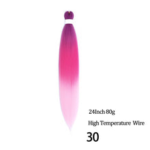 Load image into Gallery viewer, 24 26 Inches 80g 90g Kanekalon Hair Wholesale Bulk Braid Synthetic Hair Braid Easy Braiding Hair Extension For Women