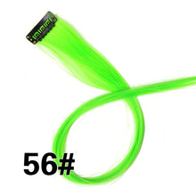 Load image into Gallery viewer, Alileader Synthetic 87Colors 20inch Clip-on Hair Extensions Single Clip In One Piece Hair Extension Ombre Hairpieces Women Girl