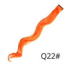 Load image into Gallery viewer, Alileader Synthetic Wavy One Clip In Hair Rainbow Color Curly Clip In One Piece Hair Extensions More Durable Long Curly Hairs