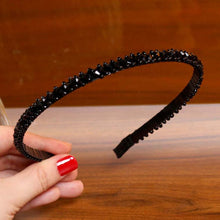 Load image into Gallery viewer, LEVAO Crystal Beaded Headband Head on Women Hairbands Handmade Shiny Rhinestone Hair Hoop Bands Bezel Girls Hair Ornament