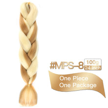 Load image into Gallery viewer, MSTN Synthetic Hair Ombre Long Straight Fake Braiding Hair Extension for Braids Jumbo Hair Hazel Braids Pink Hair Extensions