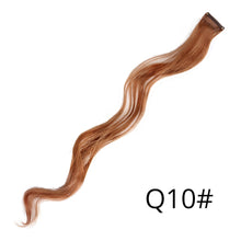 Load image into Gallery viewer, Alileader Synthetic Wavy One Clip In Hair Rainbow Color Curly Clip In One Piece Hair Extensions More Durable Long Curly Hairs