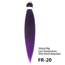 Load image into Gallery viewer, 24 26 Inches 80g 90g Kanekalon Hair Wholesale Bulk Braid Synthetic Hair Braid Easy Braiding Hair Extension For Women