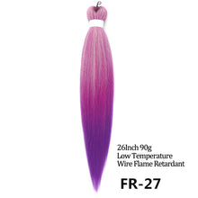 Load image into Gallery viewer, 24 26 Inches 80g 90g Kanekalon Hair Wholesale Bulk Braid Synthetic Hair Braid Easy Braiding Hair Extension For Women