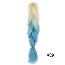 Load image into Gallery viewer, Chorliss Long  Jumbo Braids Ombre Braiding Hair Bundles Synthetic Hair Extensions Crochet Braids Natural Blue Pink Purple Blonde