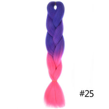 Load image into Gallery viewer, Chorliss Long  Jumbo Braids Ombre Braiding Hair Bundles Synthetic Hair Extensions Crochet Braids Natural Blue Pink Purple Blonde
