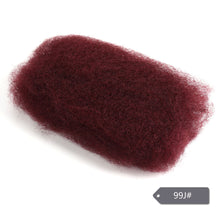 Load image into Gallery viewer, Sleek Mongolian Remy Hair Afro kinky Curly Bulk Human Hair For Braiding 1 Bundle 50g/pc Natural Color Braids Hair No Weft