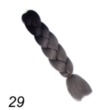 Load image into Gallery viewer, Qp hair 24 inch Ombre Color Synthetic Hair Braids Pre Stretched Wholesale Jumbo Braiding KaneKalon Hair Extensions 100g/pcs