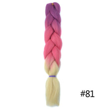 Load image into Gallery viewer, Chorliss Long  Jumbo Braids Ombre Braiding Hair Bundles Synthetic Hair Extensions Crochet Braids Natural Blue Pink Purple Blonde