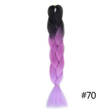 Load image into Gallery viewer, Chorliss Long  Jumbo Braids Ombre Braiding Hair Bundles Synthetic Hair Extensions Crochet Braids Natural Blue Pink Purple Blonde