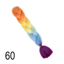 Load image into Gallery viewer, Qp hair 24 inch Ombre Color Synthetic Hair Braids Pre Stretched Wholesale Jumbo Braiding KaneKalon Hair Extensions 100g/pcs