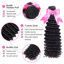 Load image into Gallery viewer, ISEE HAIR Mongolian Deep Curly Hair Extensions Human Hair Bundles Free Shipping Nature Color 1/3/4 Bundles Hair Weave Deep Wave